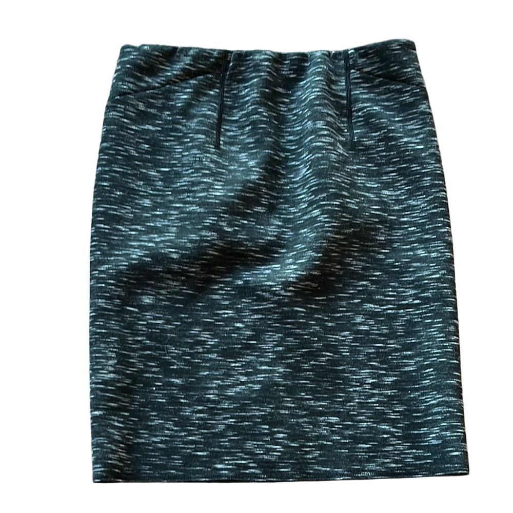 Ann Taylor Black and Gray Pencil Skirt - Size 10